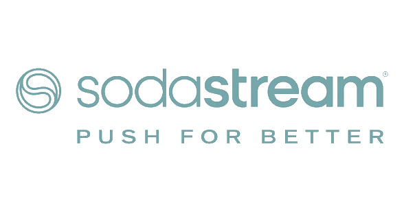 Logo ufficiale Sodastream — Push for Better — Distributore Noviga Sicilia